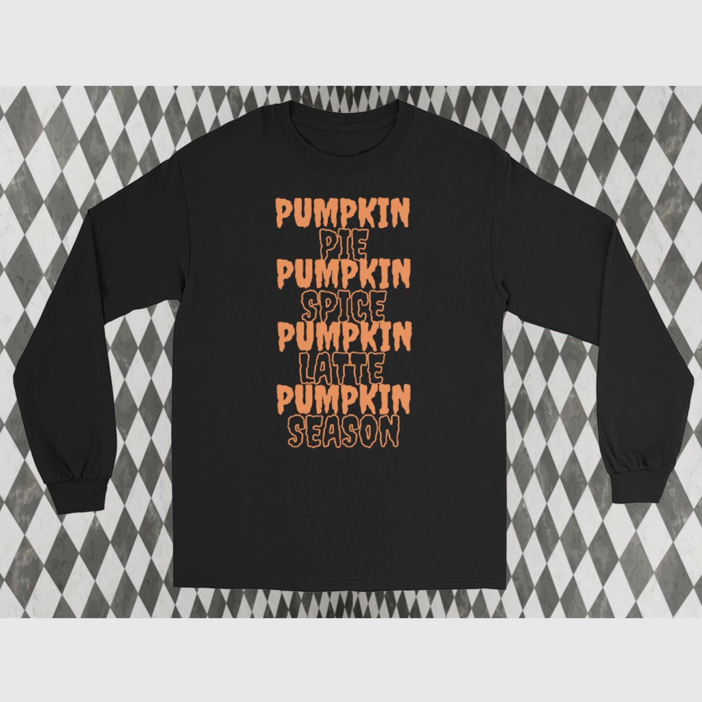 Graphic T Long Sleeve Shirt I love Pumpkin