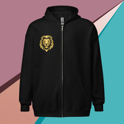 Unisex heavy blend zip hoodie Lion