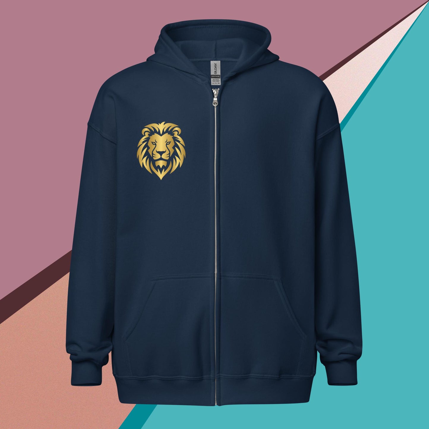 Unisex heavy blend zip hoodie Lion