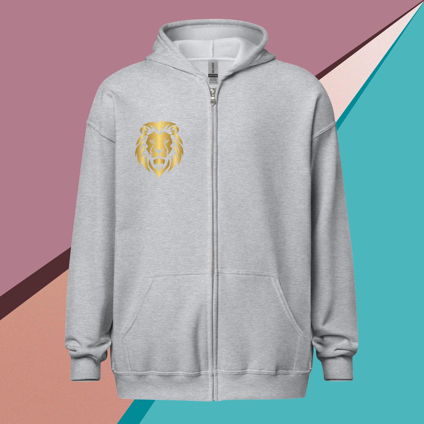 Unisex heavy blend zip hoodie Lion