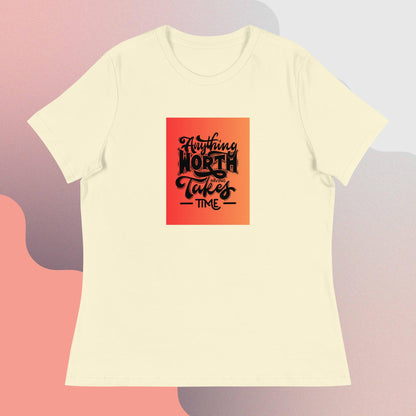 Women's Relaxed T-Shirt Know your worth