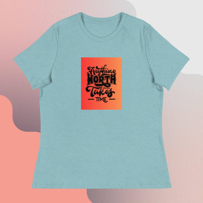 Women's Relaxed T-Shirt Know your worth